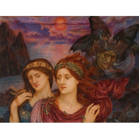  Obraz na płótnie 50x40cm Evelyn De Morgan Wizja