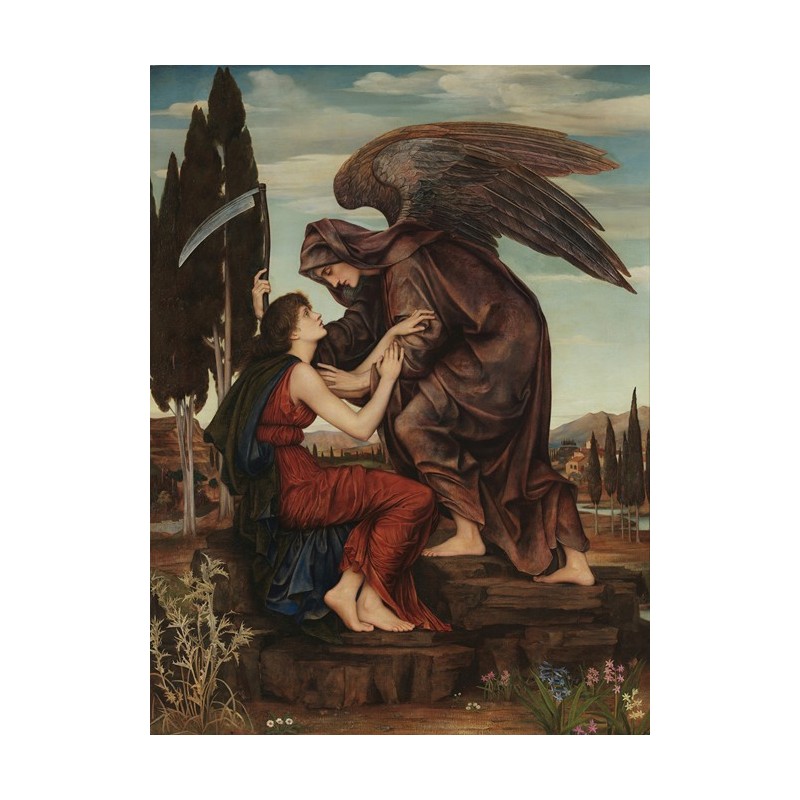 Obraz na płótnie 50x70cm Evelyn De Morgan Anioł śmierci