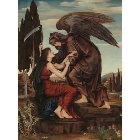  Obraz na płótnie 50x70cm Evelyn De Morgan Anioł śmierci