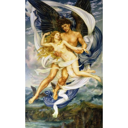  Obraz na płótnie 50x80cm Evelyn De Morgan Boreasz i Oreityja