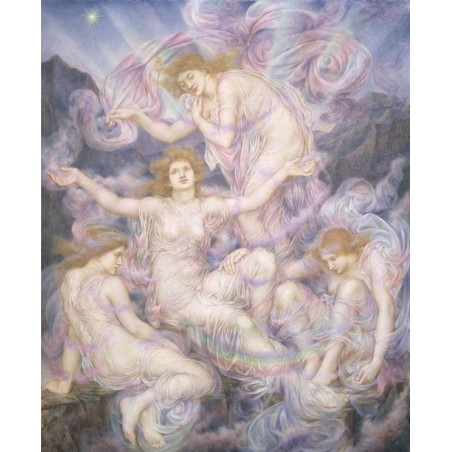  Obraz na płótnie 50x60cm Evelyn De Morgan Córki mgły