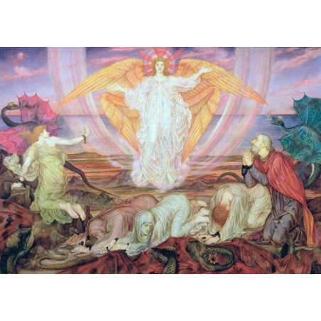  Obraz na płótnie 50x35cm Evelyn De Morgan Śmierć smoka