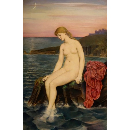  Obraz na płótnie 50x75cm Evelyn De Morgan Mała Syrenka