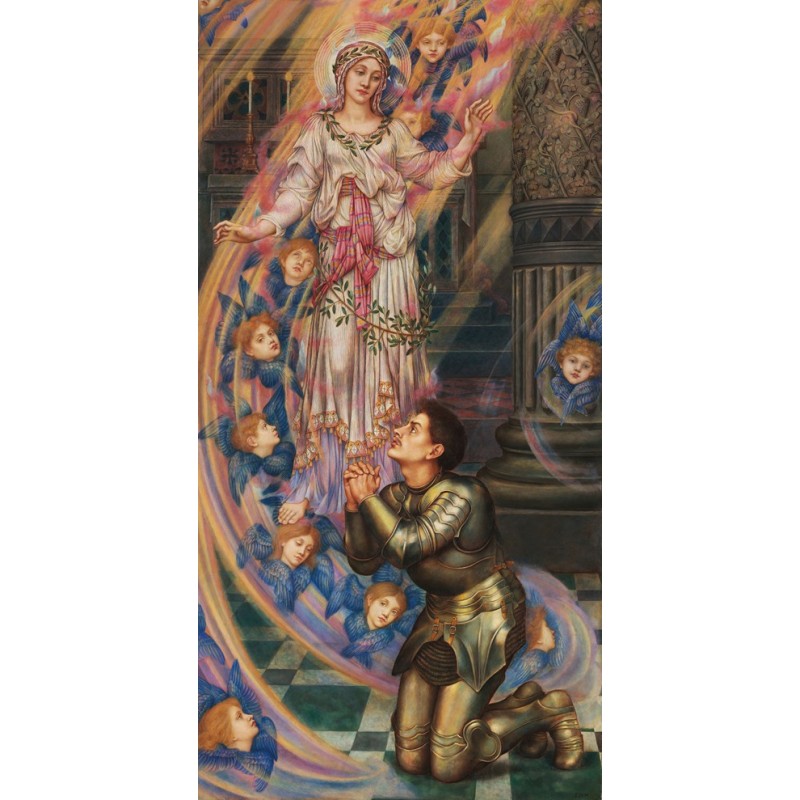  Obraz na płótnie 50x100cm Evelyn De Morgan Nasza Pani Pokoju