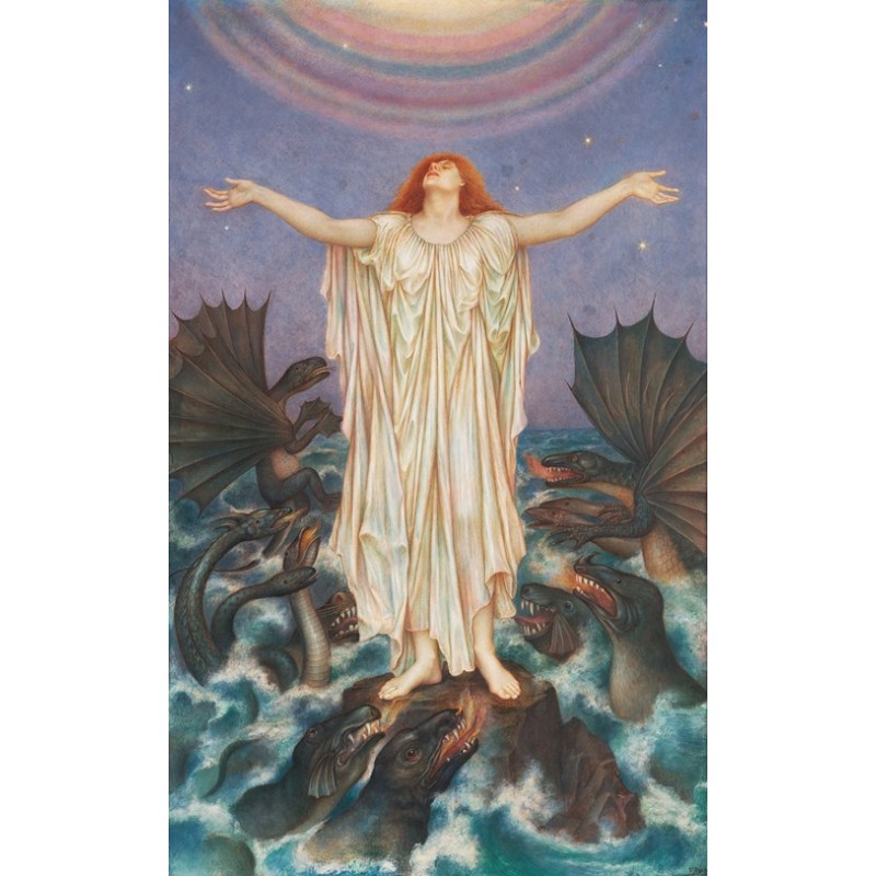  Obraz na płótnie 50x80cm Evelyn De Morgan SOS