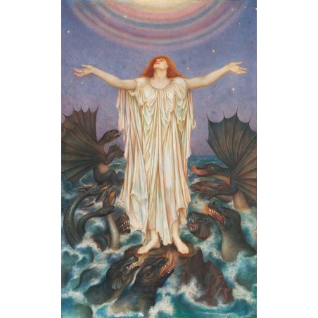  Obraz na płótnie 50x80cm Evelyn De Morgan SOS