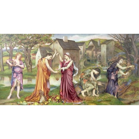  Obraz na płótnie 50x25cm Evelyn De Morgan Rytm jesieni