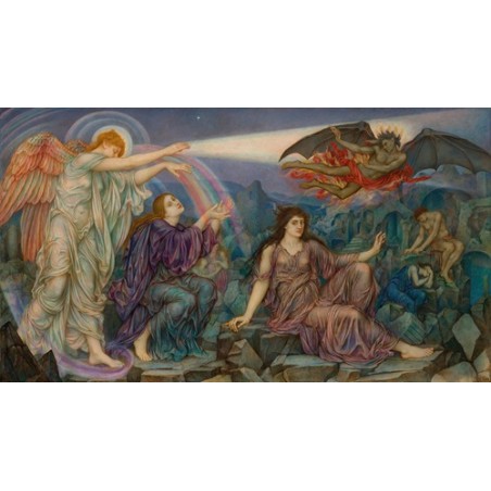  Obraz na płótnie 50x30cm Evelyn De Morgan Reflektor