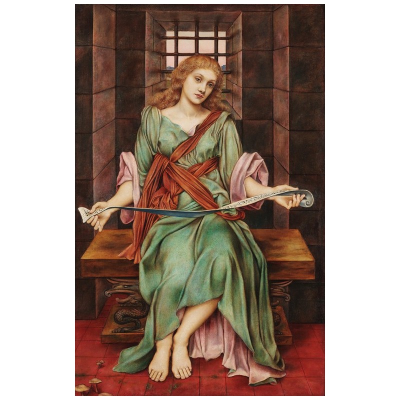  Obraz na płótnie 50x80cm Evelyn De Morgan Uwięziona dusza