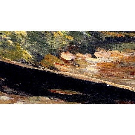  Krajobraz lasu ręcznie malowany 60x90cm