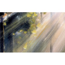  Krajobraz lasu ręcznie malowany 60x90cm