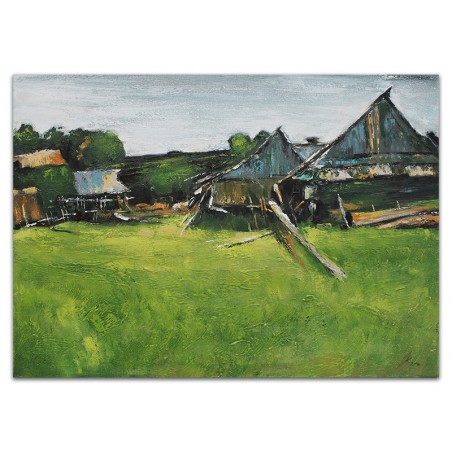  Obraz olejny ręcznie malowany 50x70cm Krajobraz