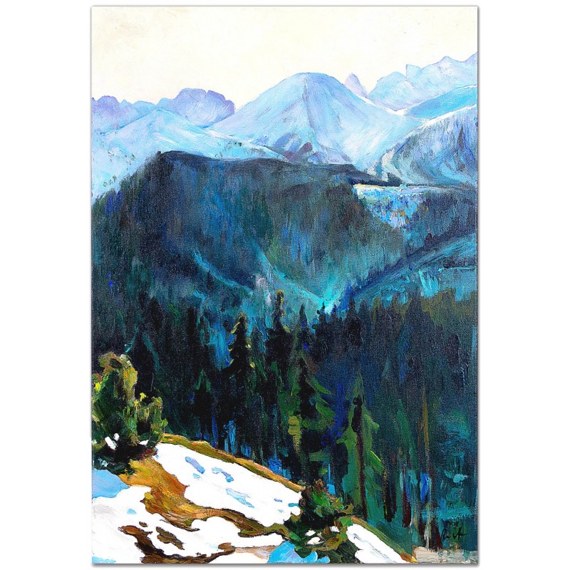  Obraz olejny ręcznie malowany 50x70cm Krajobraz