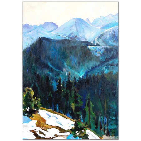  Obraz olejny ręcznie malowany 50x70cm Krajobraz