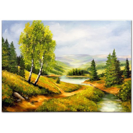  Obraz malowany Pejzaż 50x70cm