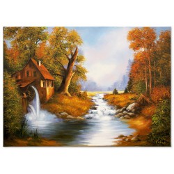 Obraz olejny ręcznie malowany 50x70cm Krajobraz