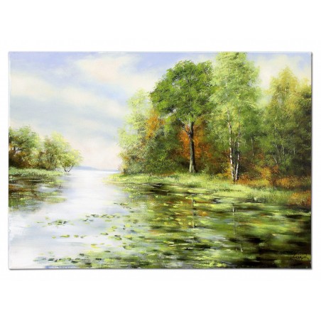  Obraz olejny ręcznie malowany 50x70cm Krajobraz