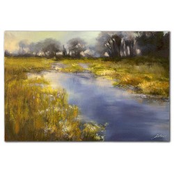  Obraz olejny ręcznie malowany 60x90cm Krajobraz