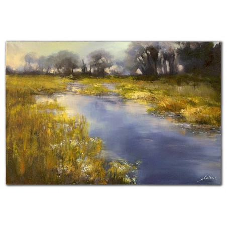  Obraz olejny ręcznie malowany 60x90cm Krajobraz