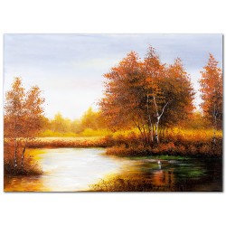 Obraz olejny ręcznie malowany Pejzaż 50x70cm