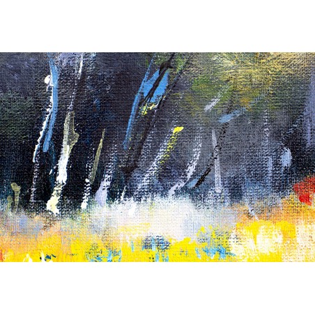  Obraz ręcznie malowany Czerwone maki na letniej łące 50x70cm
