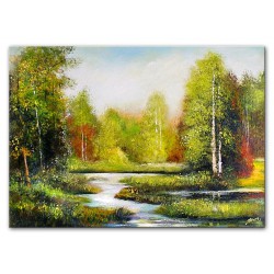  Obraz olejny ręcznie malowany Pejzaż 50x70cm