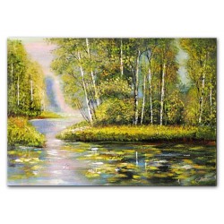  Obraz olejny ręcznie malowany Pejzaż 50x70cm