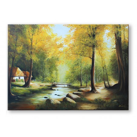  Obraz olejny ręcznie malowany Pejzaż 50x70cm