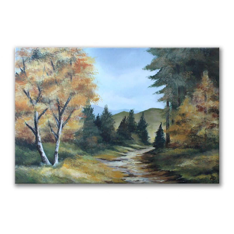  Obraz olejny ręcznie malowany Pejzaż 60x90cm