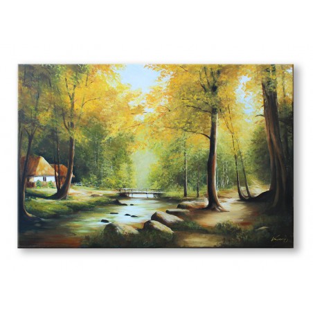  Obraz olejny ręcznie malowany Pejzaż 60x90cm