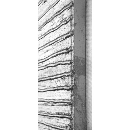  Obraz ręcznie malowany z płatkami srebra Płatek 60x90cm x 2szt