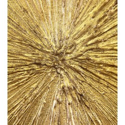  Obraz Z drobinkami złota LUX olejny ręcznie malowany 60x60cm Słońce