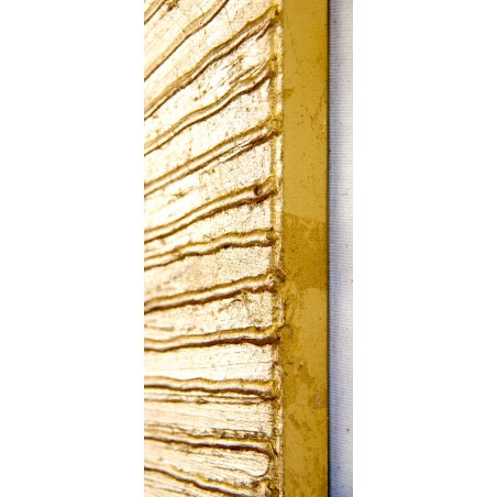  Obraz Z drobinkami złota LUX olejny ręcznie malowany 60x90cm Słońce