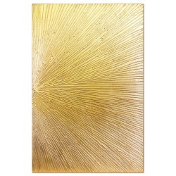  Obraz Z drobinkami złota LUX olejny ręcznie malowany 60x90cm Słońce
