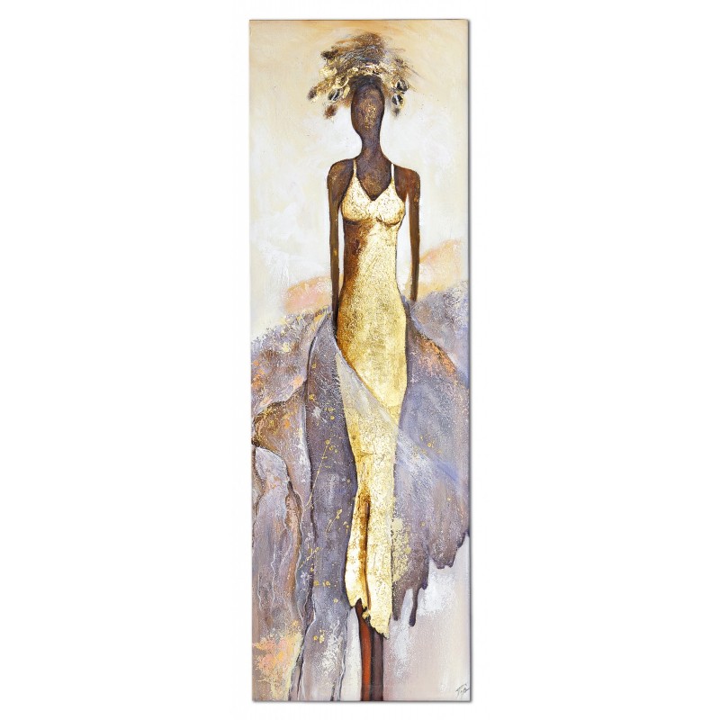 Obraz malowany Kobieta Etno 50x150cm