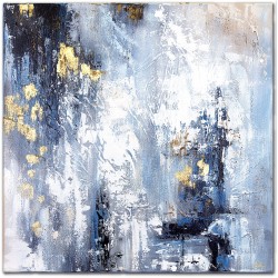  Obraz olejny ręcznie malowany 60x60cm Abstrakcja