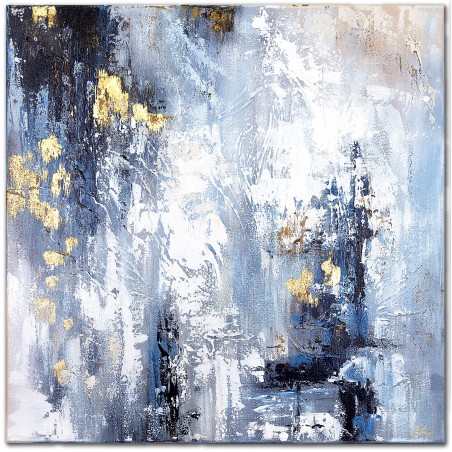  Obraz olejny ręcznie malowany 60x60cm Abstrakcja