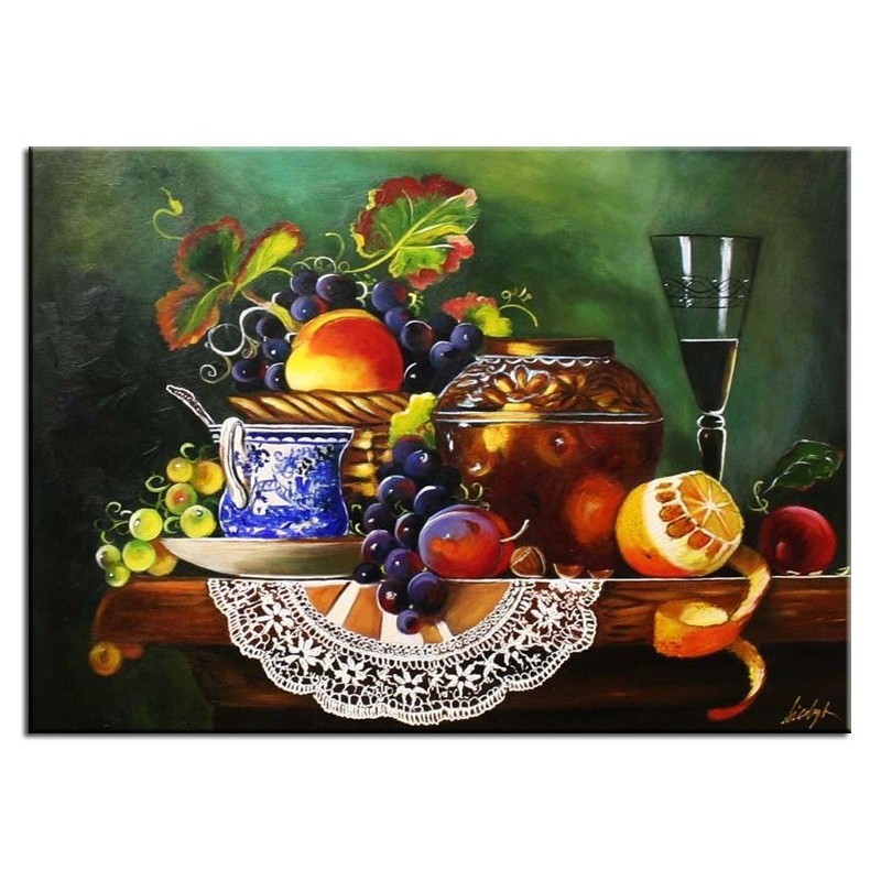  Obraz olejny ręcznie malowany Martwa Natura 50x70cm