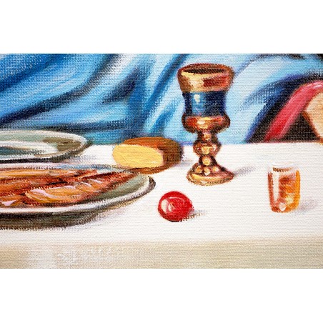Obraz malowany Ostatnia Wieczerza 80x120cm