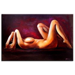  Obraz ręcznie malowany na płótnie 60x90cm naga kobieta akt