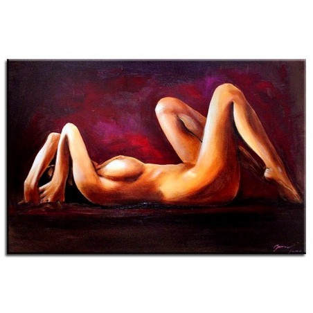  Obraz ręcznie malowany na płótnie 60x90cm naga kobieta akt