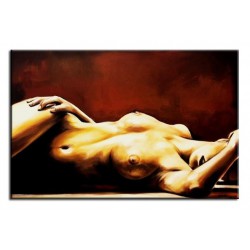  Obraz ręcznie malowany na płótnie 60x90cm naga kobieta akt