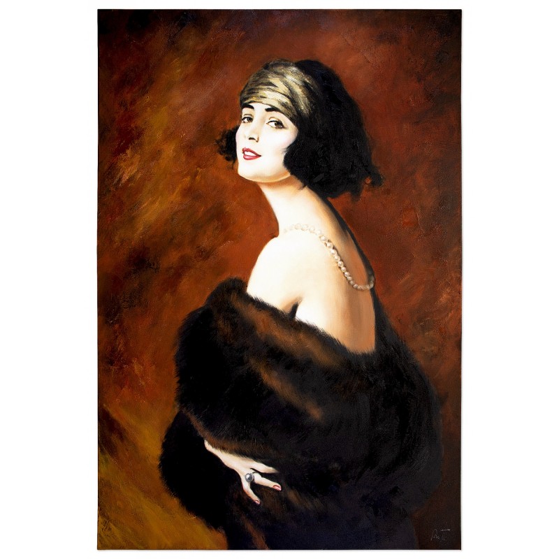 Obraz malowany Tadeusz Styka Pola Negri 80x120cm