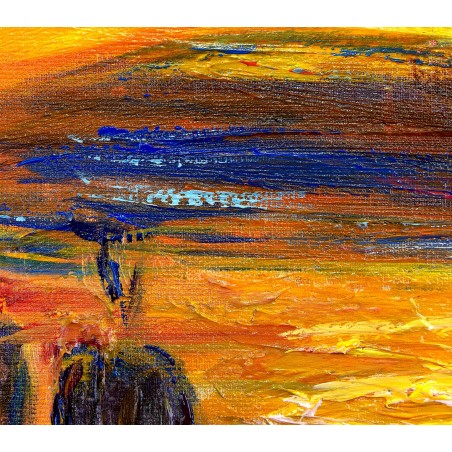  Obraz malowany Edvard Munch Krzyk 80x120cm