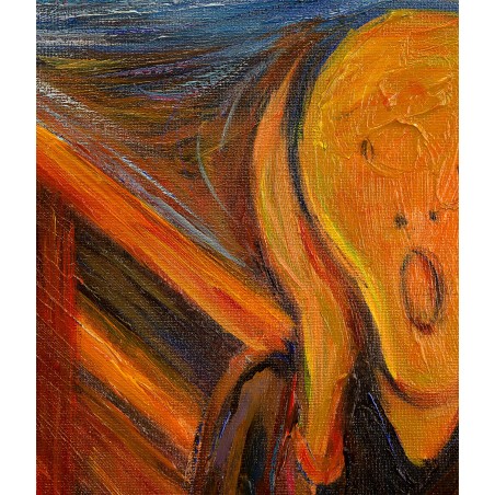  Obraz malowany Edvard Munch Krzyk 80x120cm