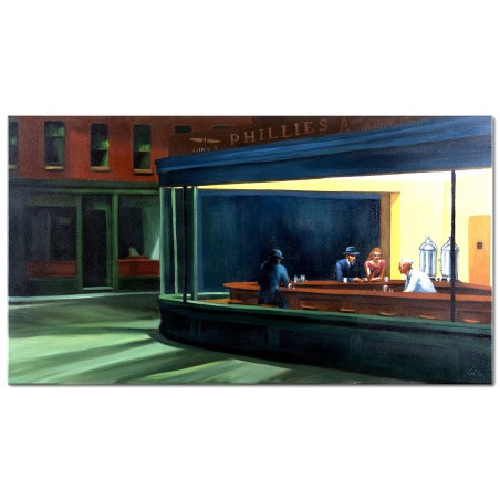  Obraz malowany Edward Hopper Nocne marki