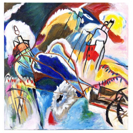 Obraz olejny ręcznie malowany 60x60 Vasily Kandinsky