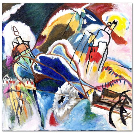 Obraz olejny ręcznie malowany 60x60 Vasily Kandinsky
