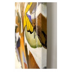  Obraz olejny ręcznie malowany 60x60 obraz z kwiatami