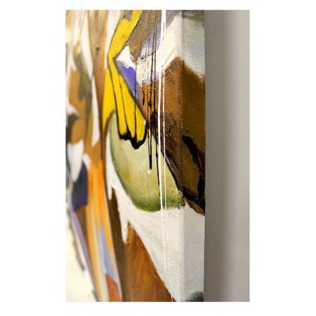  Obraz olejny ręcznie malowany 60x60 obraz z kwiatami